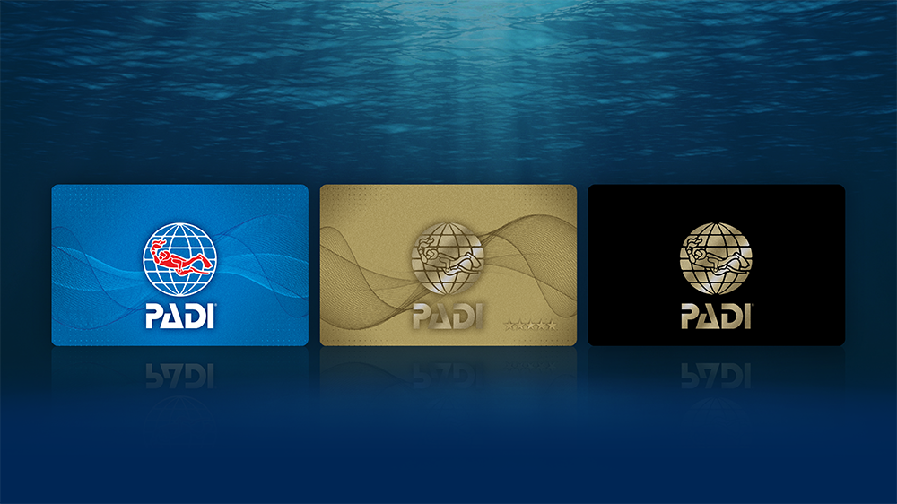PADI認證卡設計更換服務